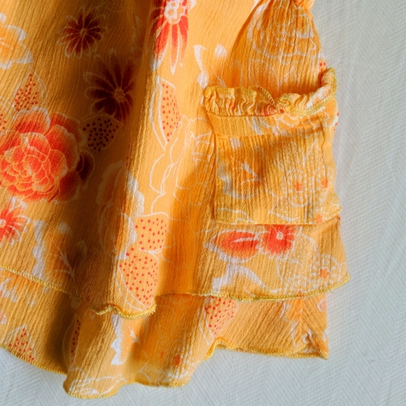 miniwear double layer floral summer dress with pockets 3 months - Picture 2 of 5